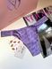 Трусики стрінги PINK Logo Cotton High-Leg Thong Panty Logo Violet XS PN-01-0120 фото 1