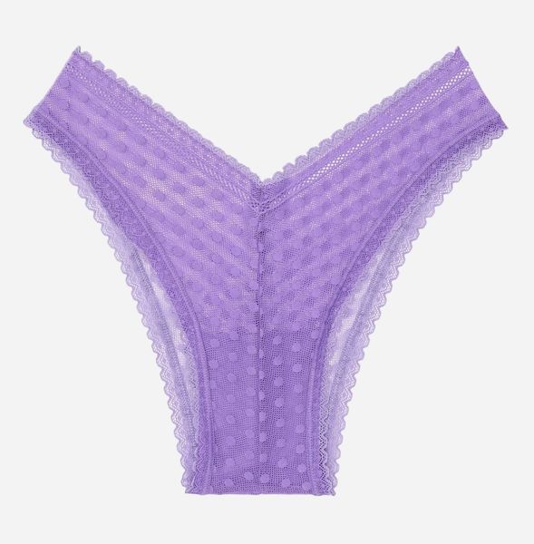 Трусики бразильяни PINK Wink&trade; V-Front Brazilian Panty Violet Dot XS PN-01-0058 фото