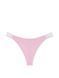 Трусики стрінги PINK Logo Cotton High-Leg Thong Panty Petal Pink XS PN-01-0071 фото 3